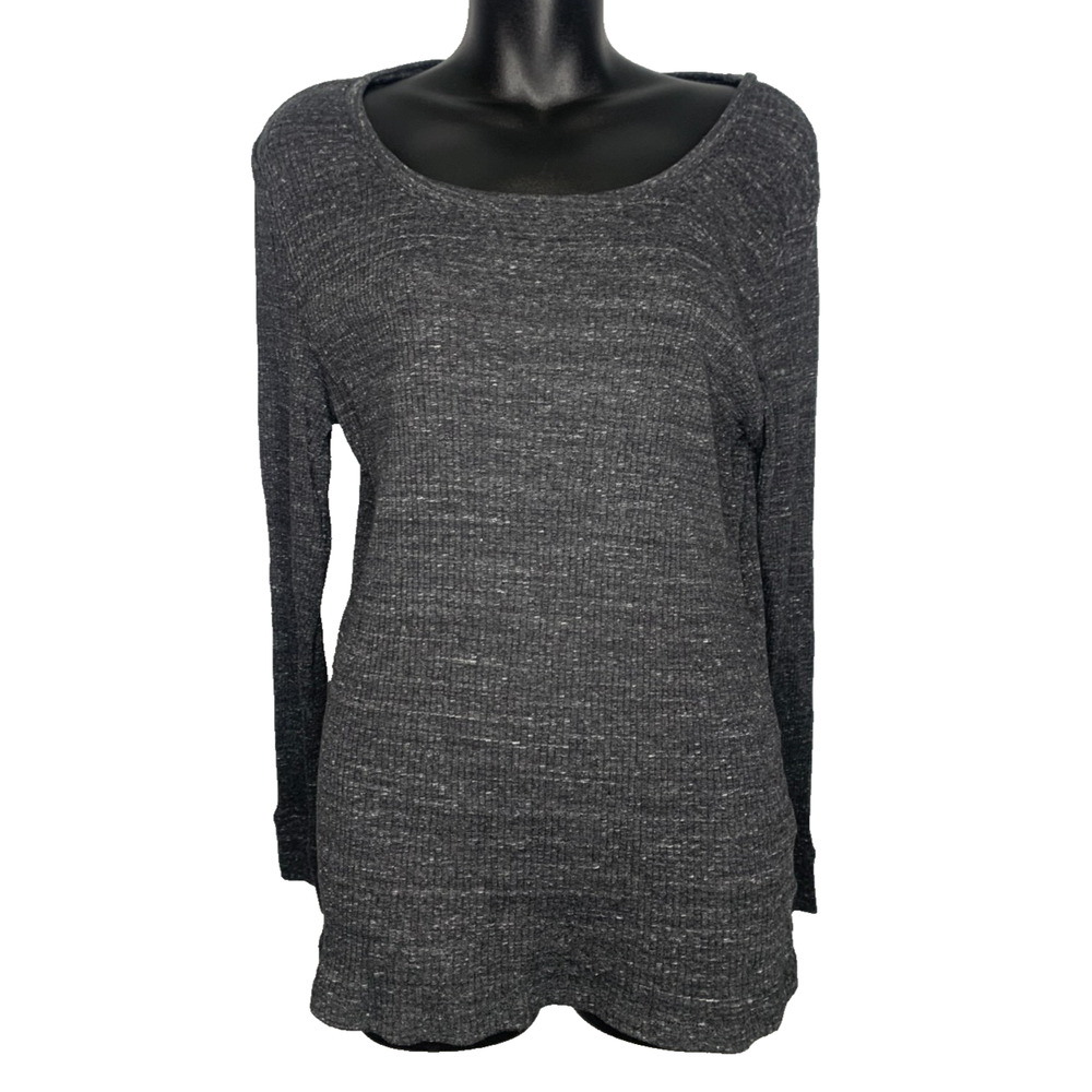 Faded Glory Women's XXL 20 Gray Long Sleeve Round Neck Shirt